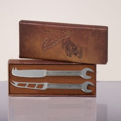 Tinker with the cheese board with our Spanner Cheese Knives Gift Set