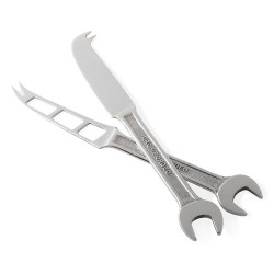 Tinker with the cheese board with our Spanner Cheese Knives Gift Set