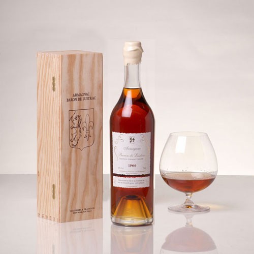 1966 Armagnac Baron De Lustrac Brandy 70cl Whisk Hampers-32