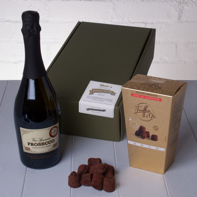 Mum's Prosecco & Chocolate Truffles Gift Box