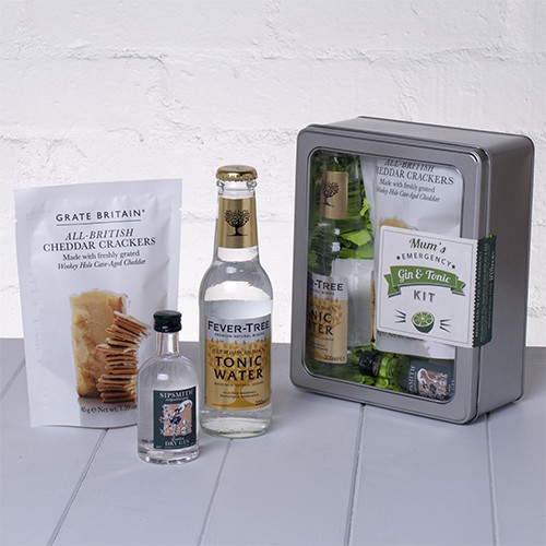 Mums Emergency Gin and Tonic Kit with Crackers Whisk Hampers-31