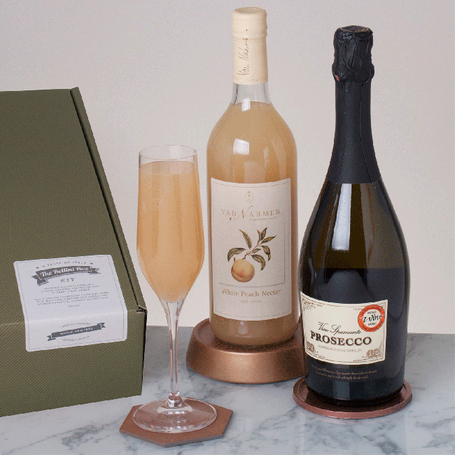 The Bellini Box Prosecco and Peach Cocktail Gift Set Whisk Hampers-31